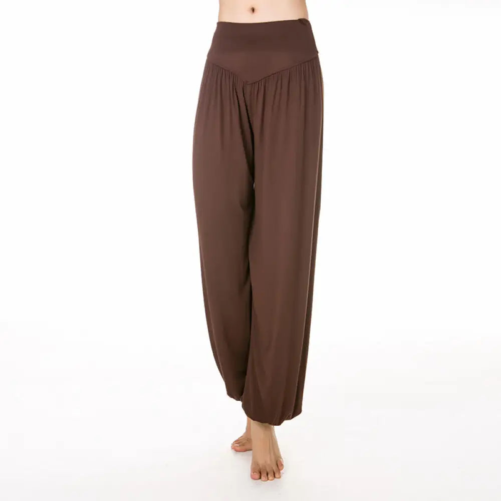 BWOOOH printed harem pants - Solid Color Yoga Dance Long Harem Pants