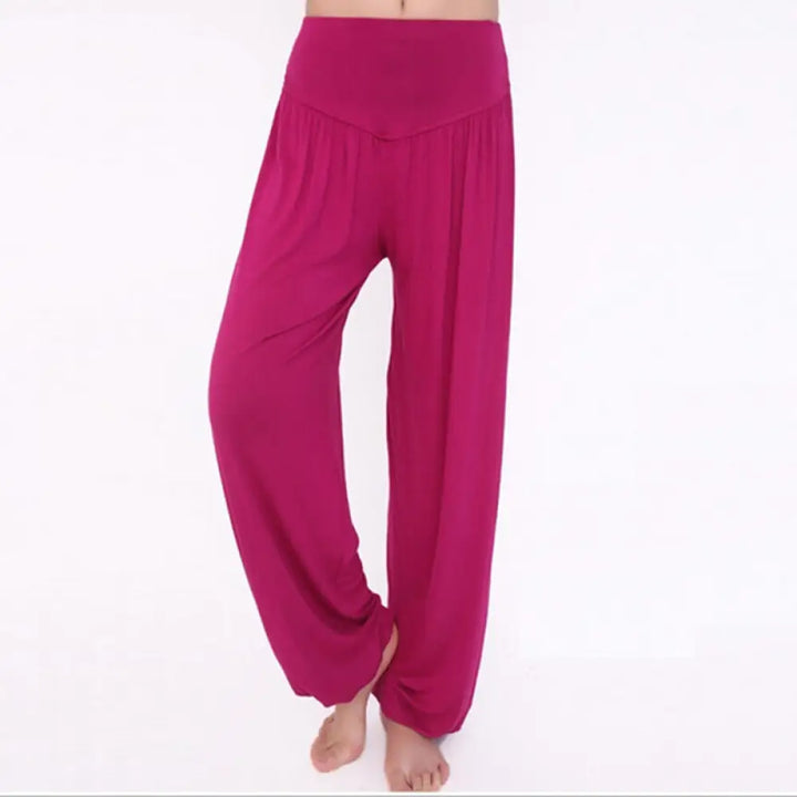 BWOOOH printed harem pants - Solid Color Yoga Dance Long Harem Pants