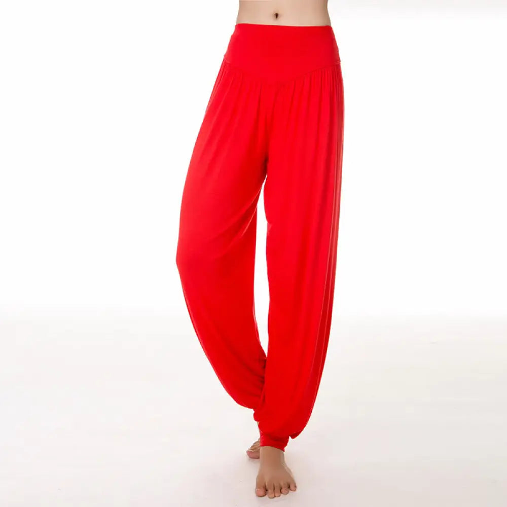 BWOOOH printed harem pants - Solid Color Yoga Dance Long Harem Pants