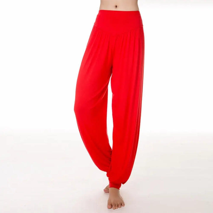 BWOOOH printed harem pants - Solid Color Yoga Dance Long Harem Pants