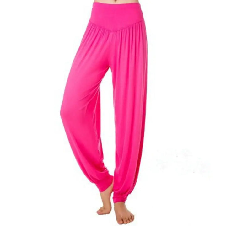 BWOOOH printed harem pants - Solid Color Yoga Dance Long Harem Pants