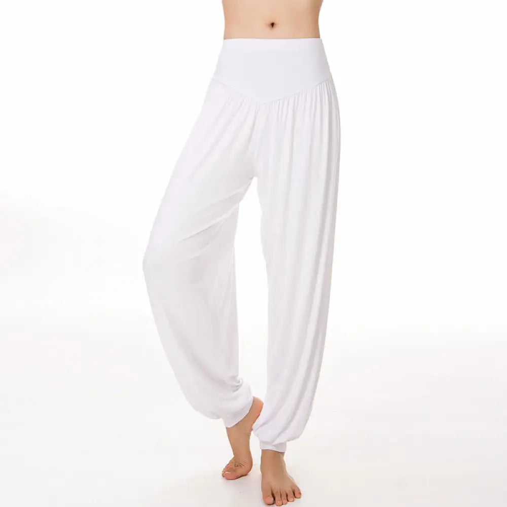 BWOOOH printed harem pants - Solid Color Yoga Dance Long Harem Pants