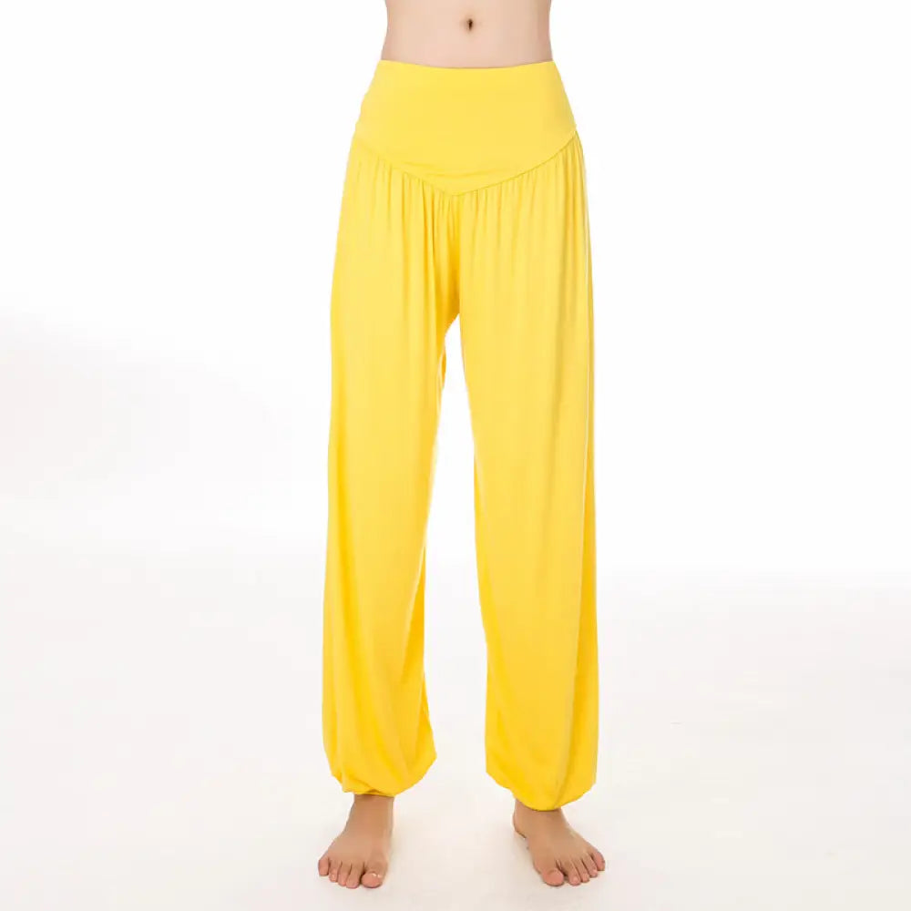 BWOOOH printed harem pants - Solid Color Yoga Dance Long Harem Pants