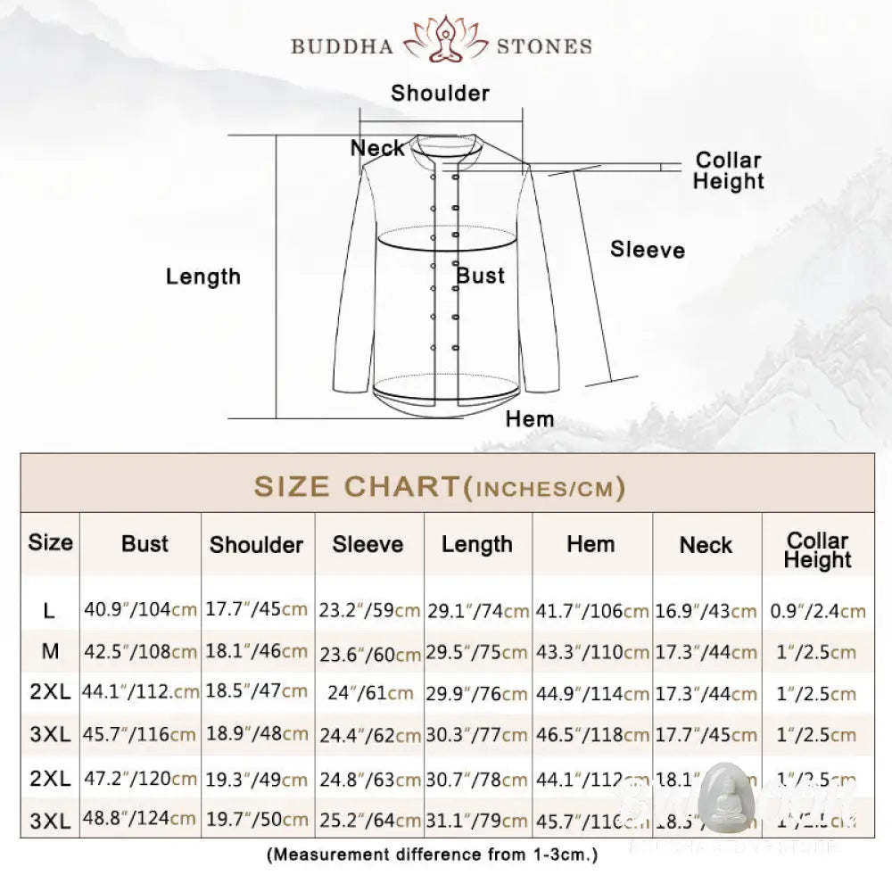 Buddha Stones Solid Tang Suit Traditional Fleece Lined Uniform Long Sleeve Top Pants Men’s Set - Men’s Meditation Cloth