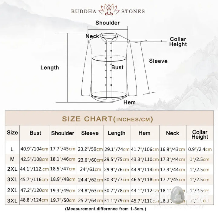Buddha Stones Solid Tang Suit Traditional Fleece Lined Uniform Long Sleeve Top Pants Men’s Set - Men’s Meditation Cloth