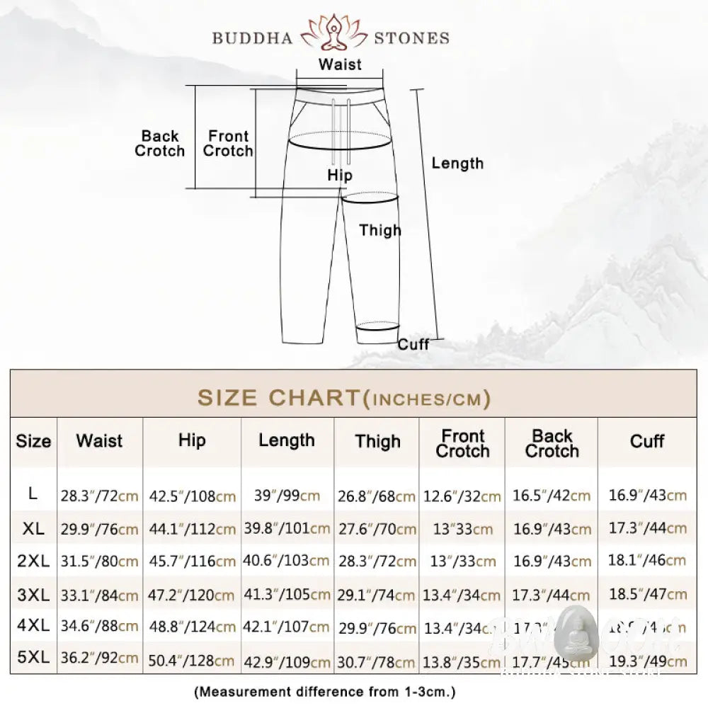 Buddha Stones Solid Tang Suit Traditional Fleece Lined Uniform Long Sleeve Top Pants Men’s Set - Men’s Meditation Cloth
