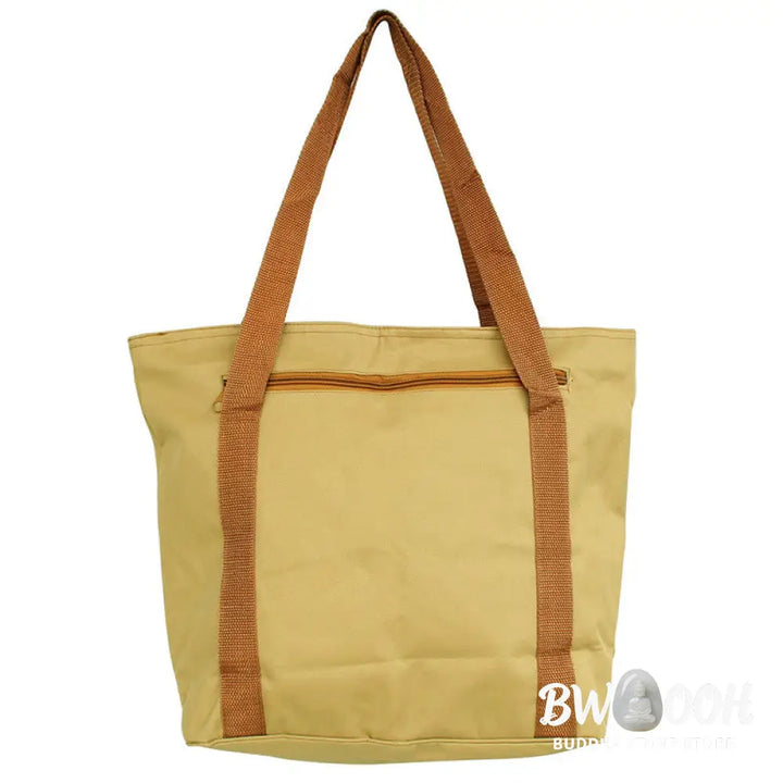 Buddha Stones Spiritual Mind Practice Lotus Embroidery Pattern Canvas Shoulder Bag Tote Bag - Lotus Flower Spiritual