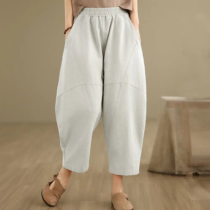 BWOOOH printed harem pants - Spring 7-8 Length Solid Color Women&