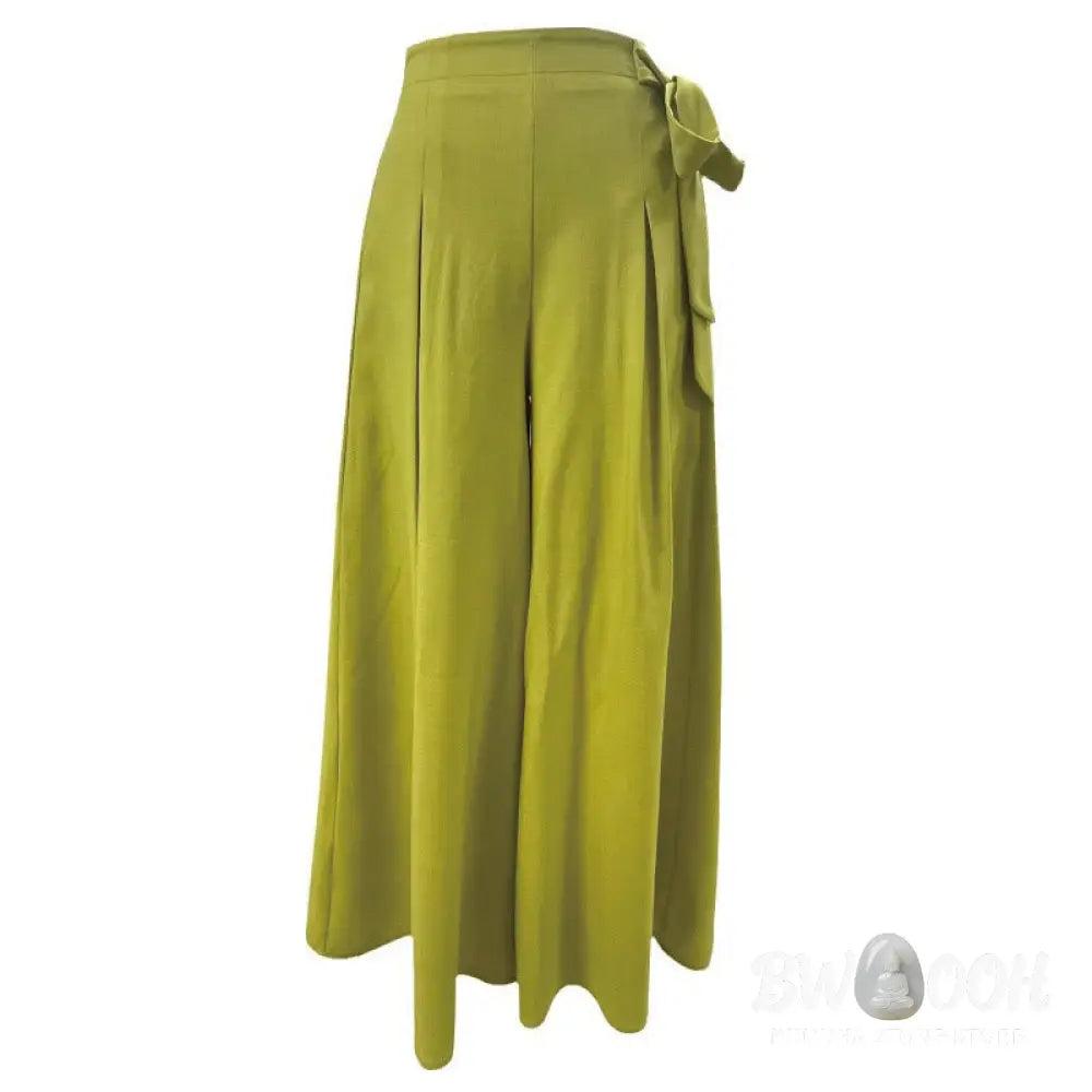 BWOOOH printed wide-leg yoga pants - Spring Casual Retro Plain Drawstring Wom