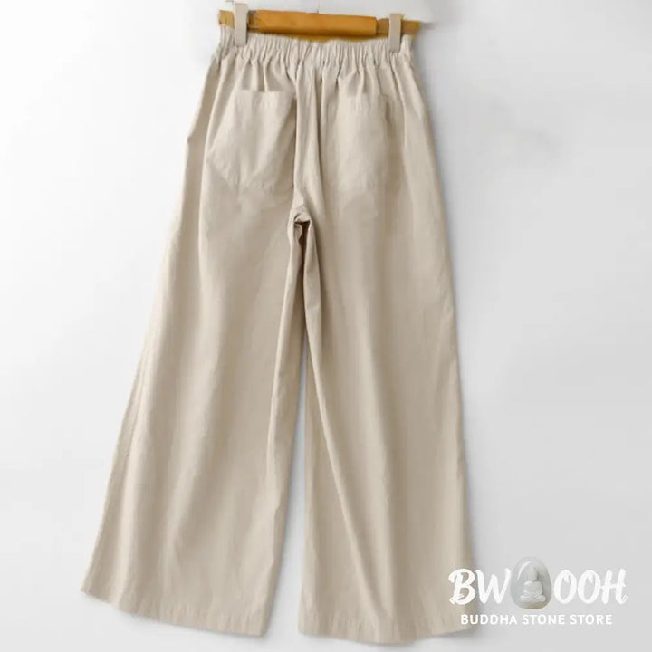 BWOOOH printed wide-leg yoga pants - Spring Commute Solid Color High Waist Wo
