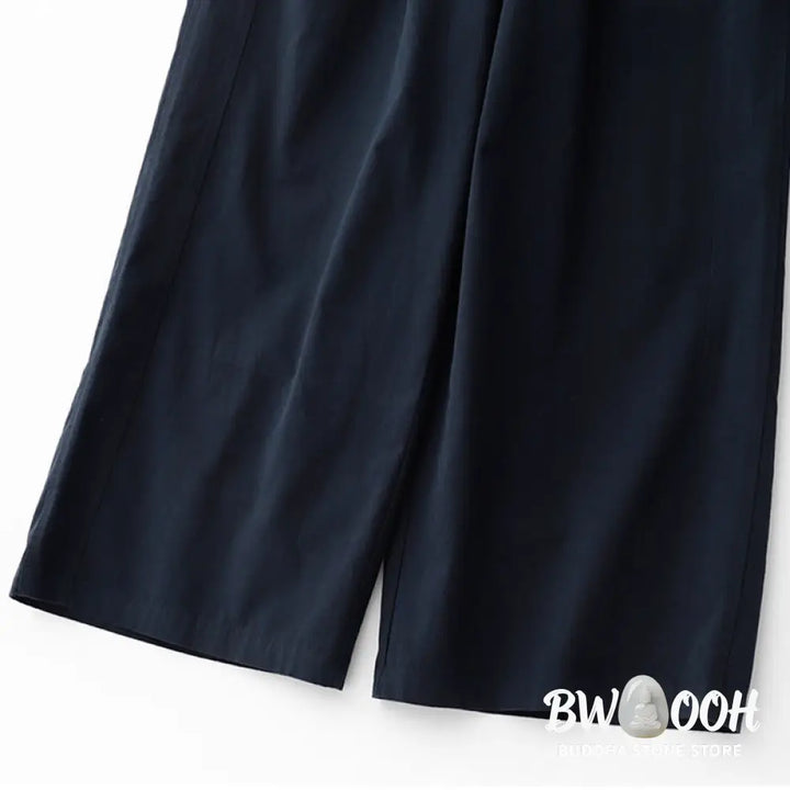 BWOOOH printed wide-leg yoga pants - Spring Commute Solid Color High Waist Wo