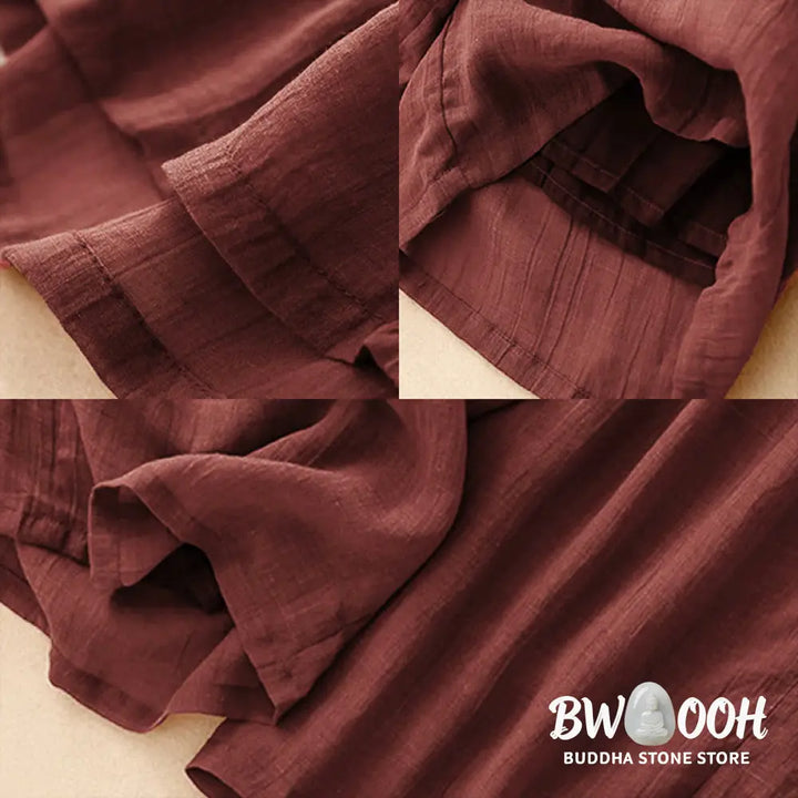BWOOOH printed wide-leg yoga pants - Spring Pure Color Drawstring Double Laye