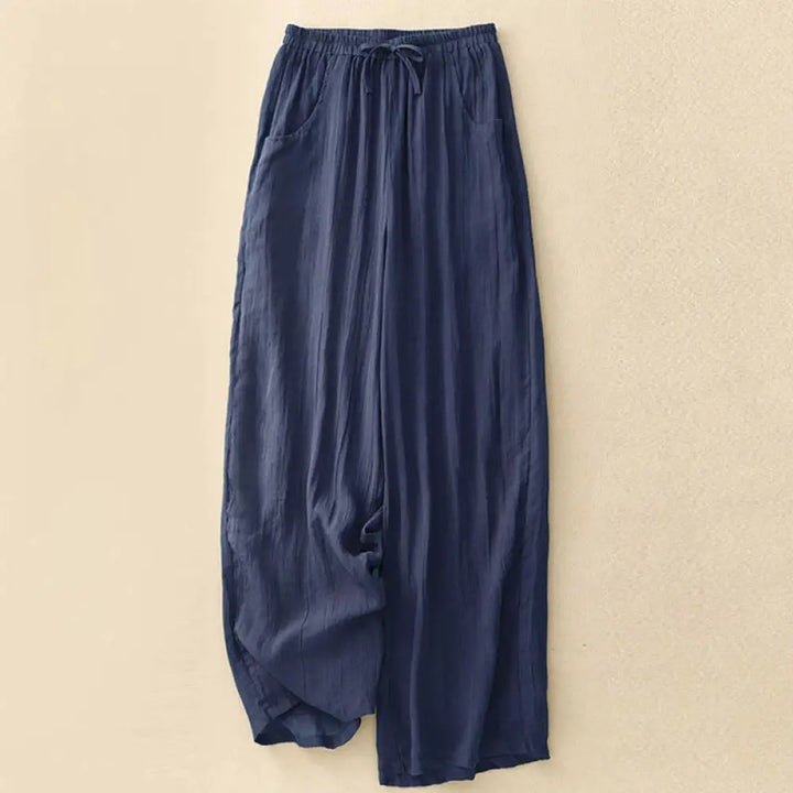 BWOOOH printed wide-leg yoga pants - Spring Pure Color Drawstring Double Laye