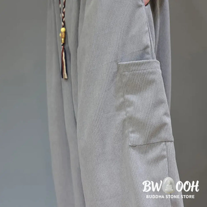 Buddha Stones Spring Solid Color Men’s Ankle-Length Cotton Pants With Pockets - Men’s Pants