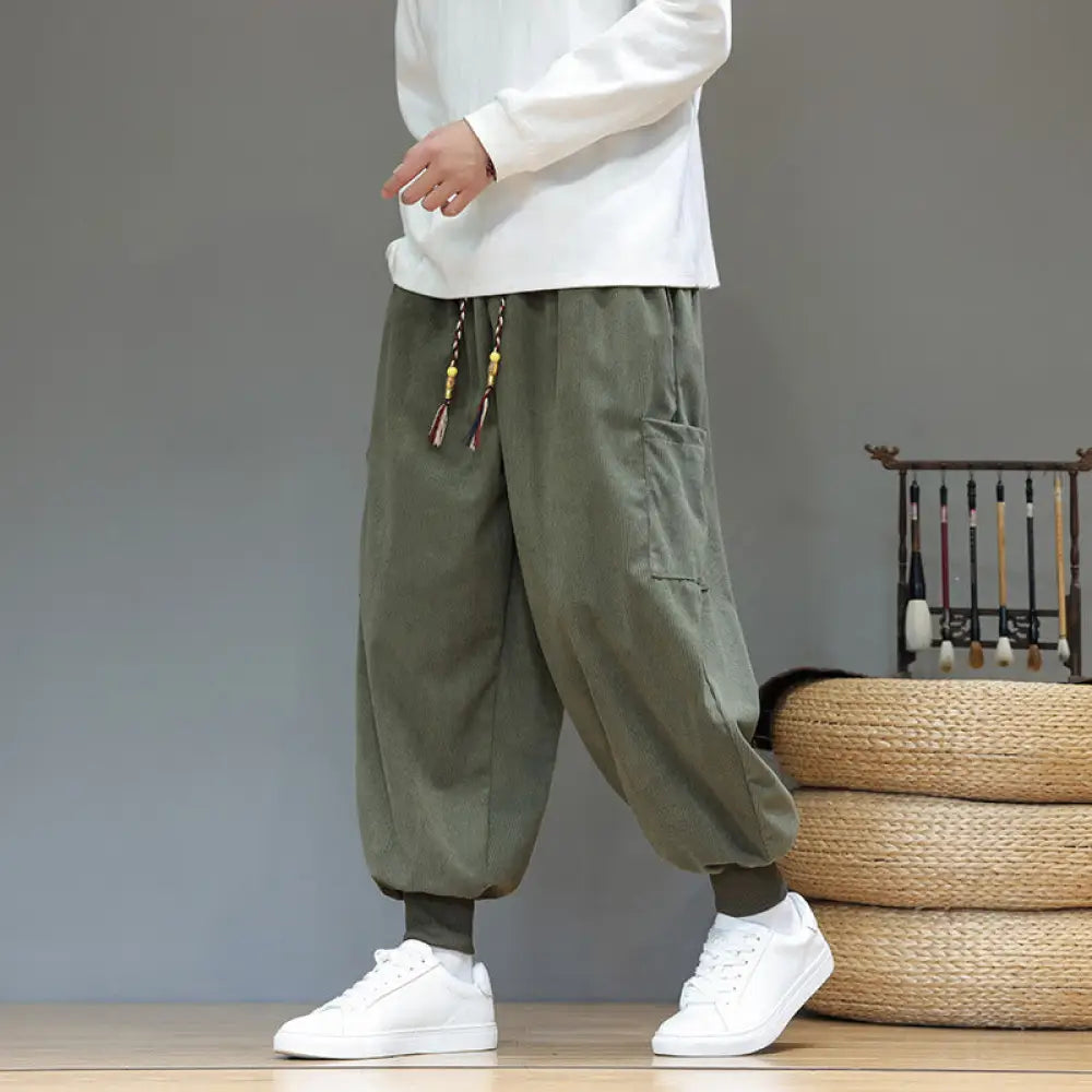 BWOOOH printed harem pants - Spring Solid Color Men&