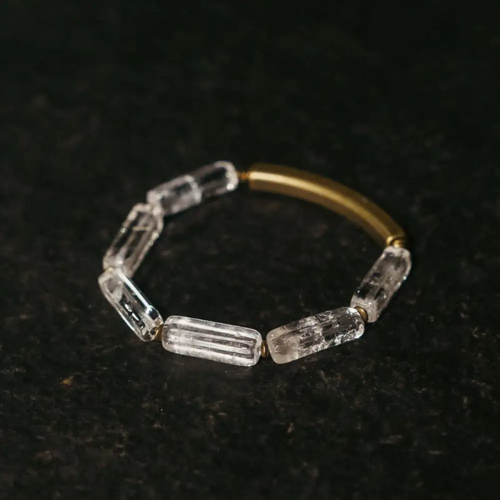 Buddha Stones Square White Crystal Copper Luck Healing Bracelet - BWOOOH - Copper White Crystal (Wrist Circumference