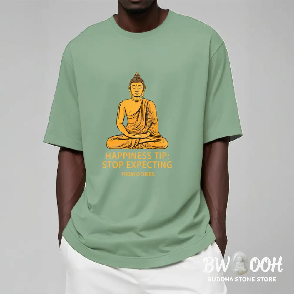 Buddha Stones Stop Expecting From others Buddha Tee T-shirt - T-Shirts