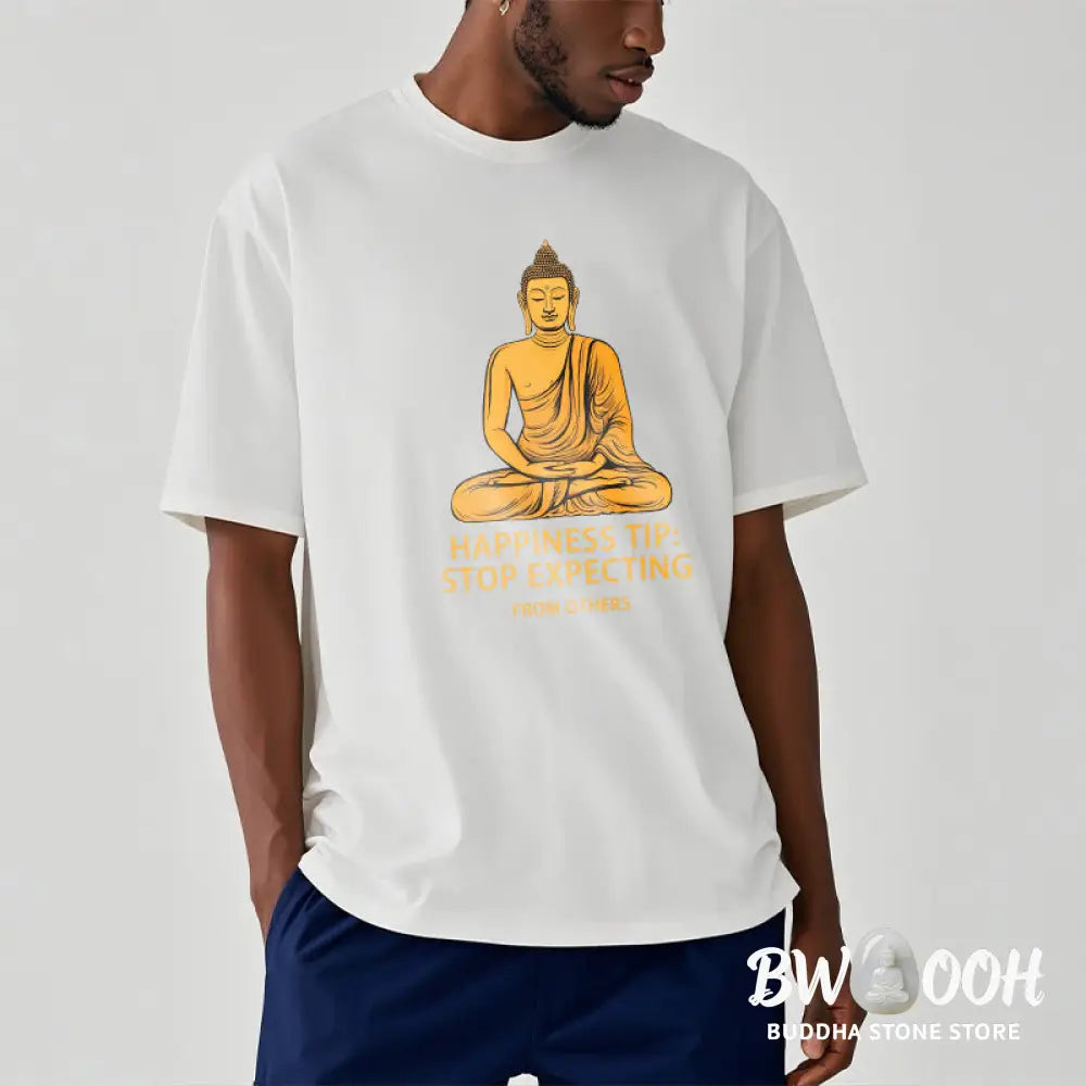 Buddha Stones Stop Expecting From others Buddha Tee T-shirt - T-Shirts