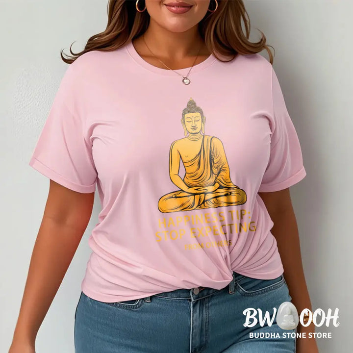 Buddha Stones Stop Expecting From others Buddha Tee T-shirt - T-Shirts