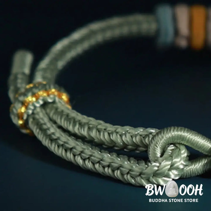 Buddha Stones String Four Srand Peach Blossom Connection Bracelet - BWOOOH - Bracelet