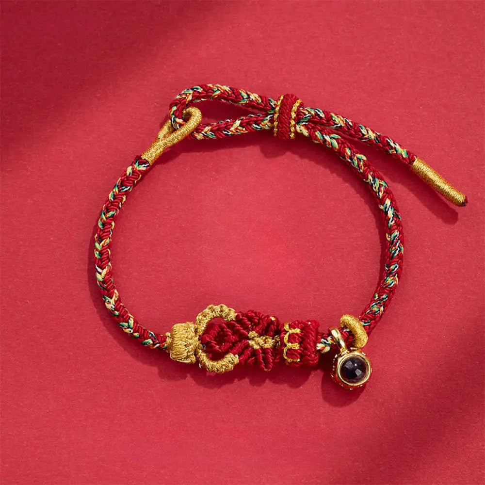 BWOOOH String Projection Stone Hand-woven Buddha Knots Co