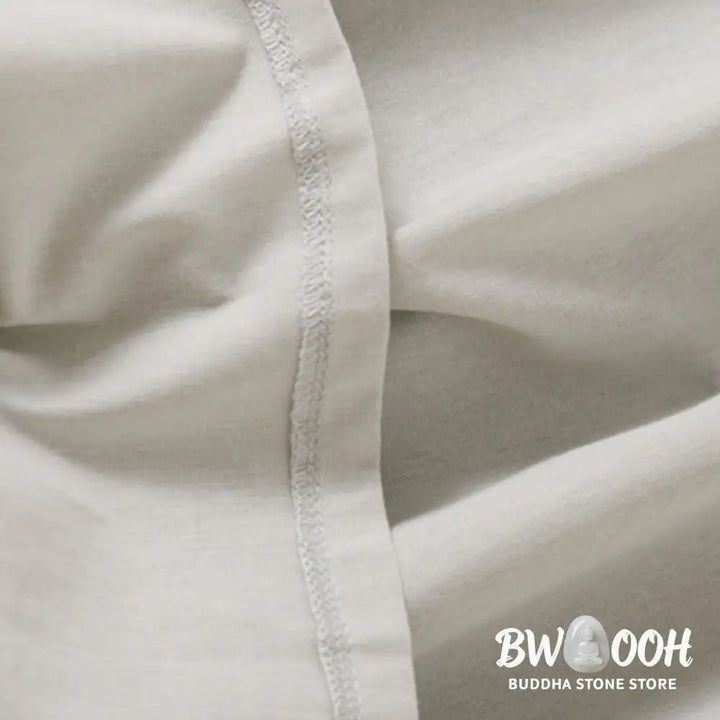 Buddha Stones Summer Buttons Design Short Sleeve Cotton Linen Midi Dress With Pockets - Midi Dress