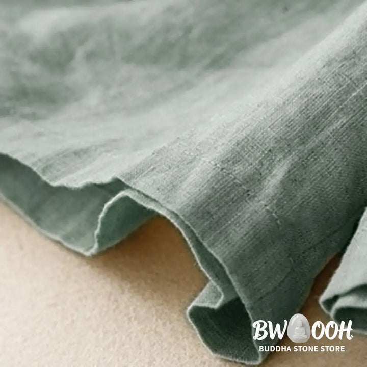 Buddha Stones Summer Casual Buttons Plain Cotton Women’s Shorts With Pockets - Women’s Shorts