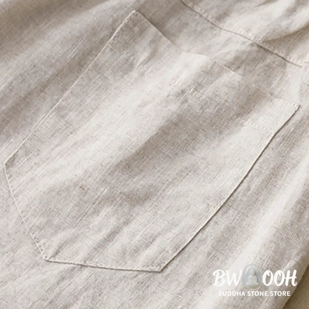 Buddha Stones Summer Casual Buttons Plain Cotton Women’s Shorts With Pockets - Women’s Shorts
