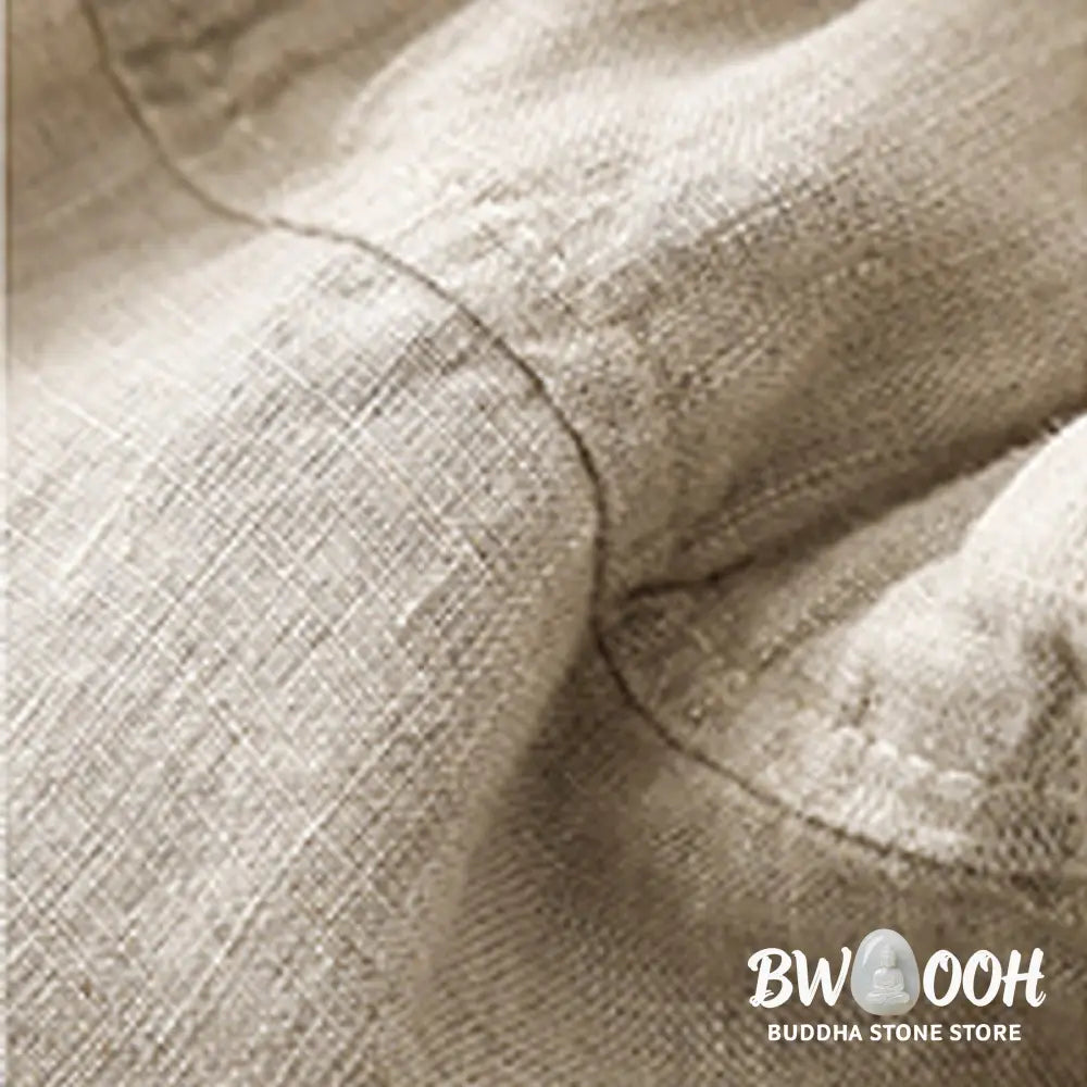 Buddha Stones Summer Casual Plain Cotton Linen Women’s Elasti Straight Shorts With Pockets - Women’s Shorts