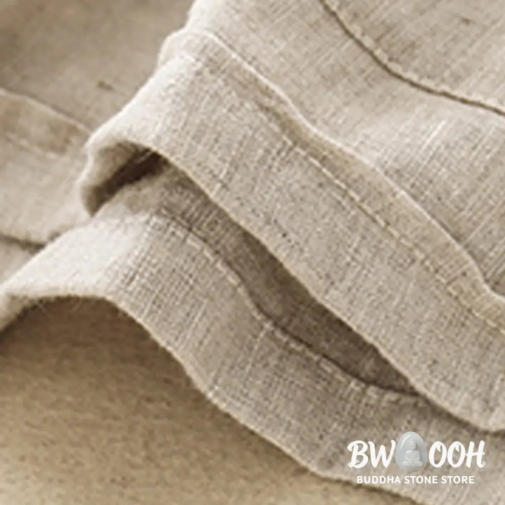 Buddha Stones Summer Casual Plain Cotton Linen Women’s Elasti Straight Shorts With Pockets - Women’s Shorts
