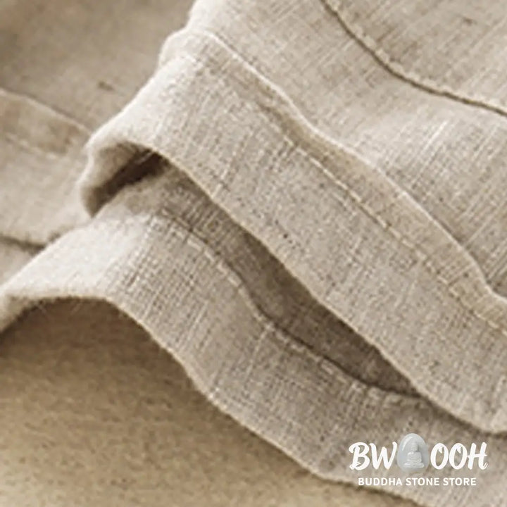 Buddha Stones Summer Casual Plain Cotton Linen Women’s Elasti Straight Shorts With Pockets - Women’s Shorts