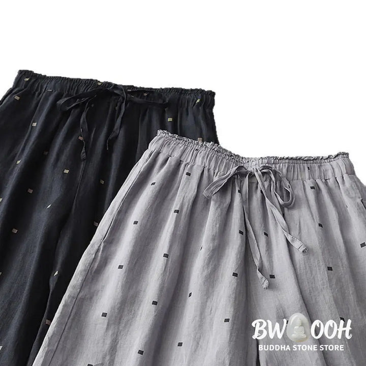BWOOOH printed wide-leg yoga pants - Summer Casual Polka Dot Pattern Design C