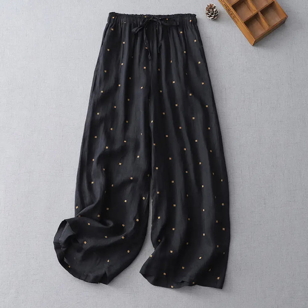 BWOOOH printed wide-leg yoga pants - Summer Casual Polka Dot Pattern Design C
