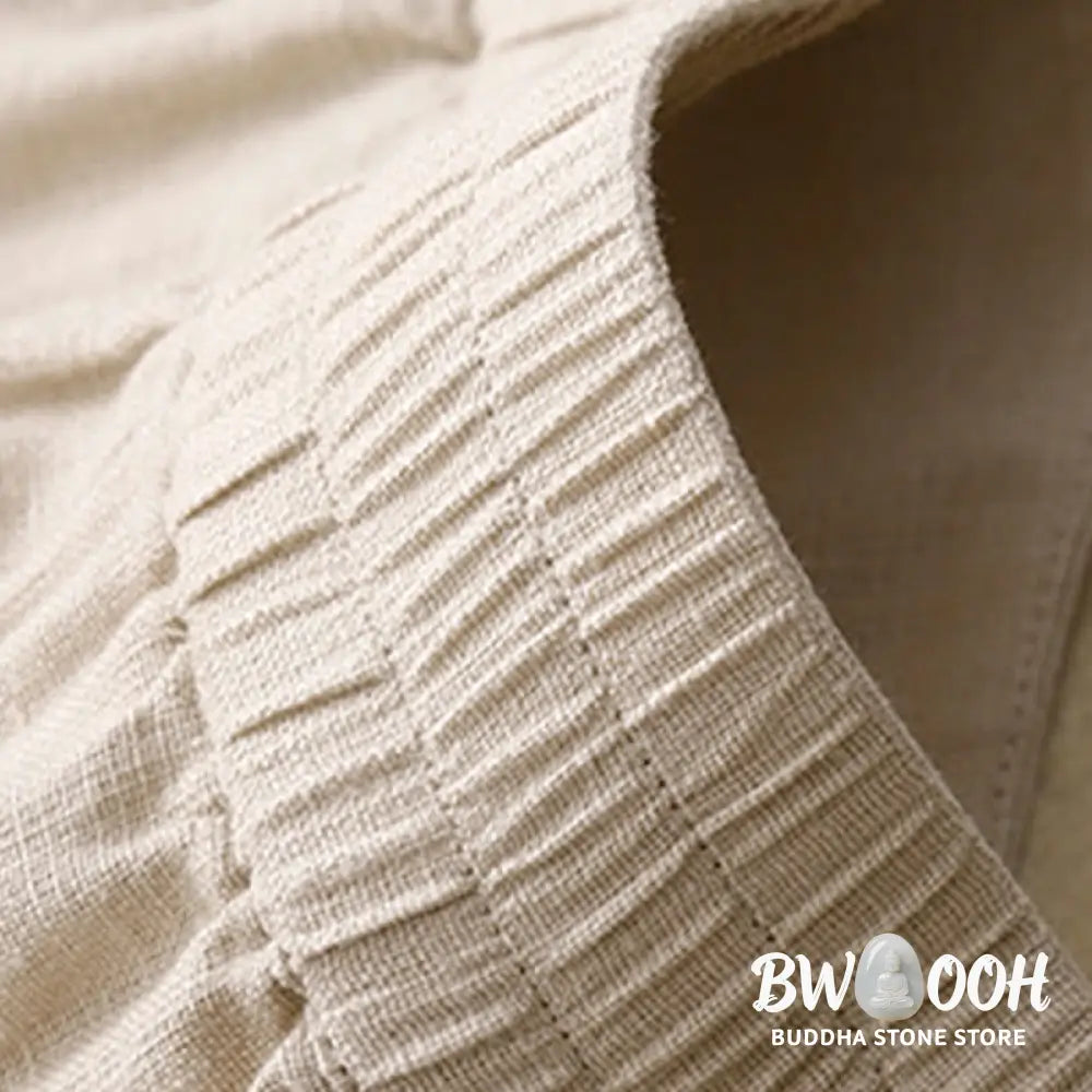 BWOOOH printed wide-leg yoga pants - Summer Casual Simple Design Linen Women&