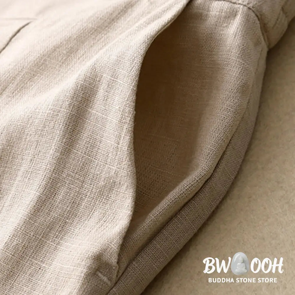 BWOOOH printed wide-leg yoga pants - Summer Casual Simple Design Linen Women&