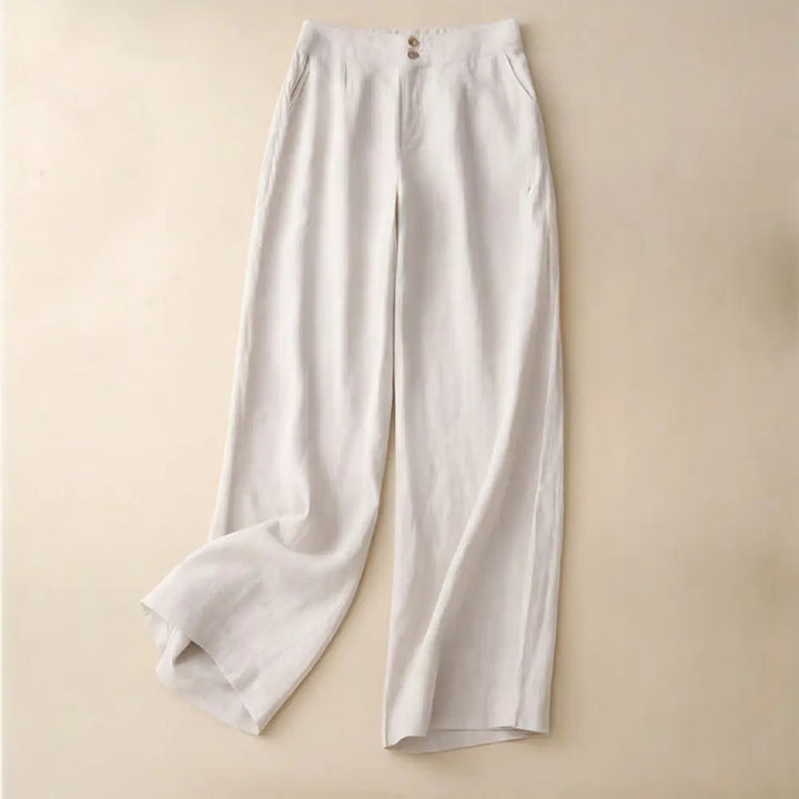 BWOOOH printed wide-leg yoga pants - Summer Casual Simple Design Linen Women&
