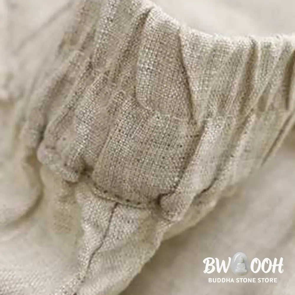 Buddha Stones Summer Casual Solid Color Zipper Button Acrylic Fiber Frog Button Women’s Shorts With Pockets - Women’s