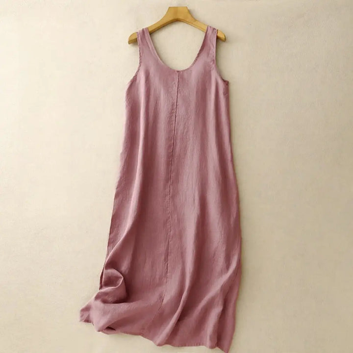 BWOOOH Summer Daily Casual Pure Color Crew Neck Simple De