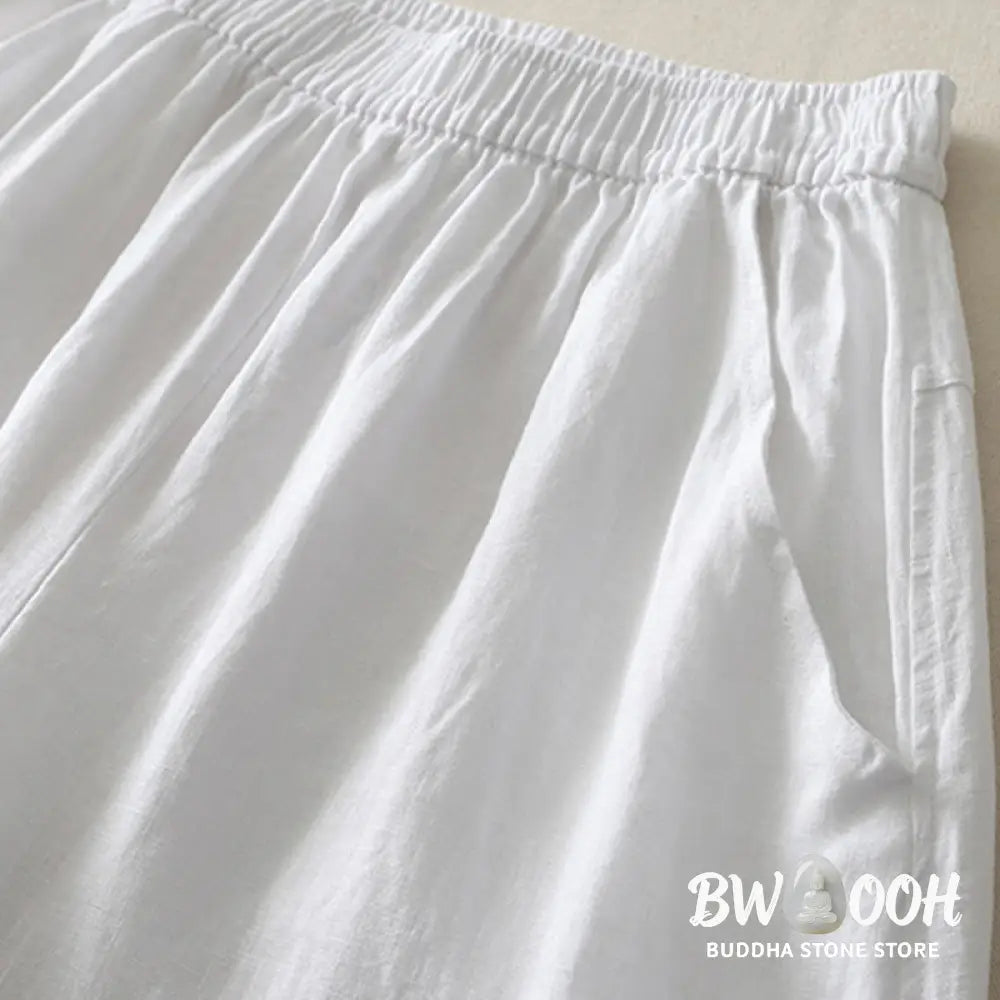 BWOOOH printed wide-leg yoga pants - Summer Daily Solid Color Elastic Waistba