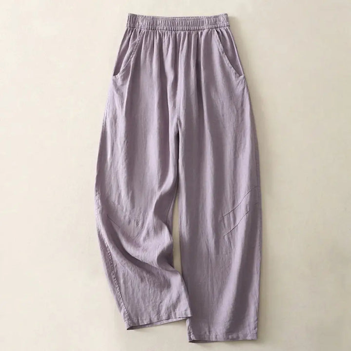 BWOOOH printed wide-leg yoga pants - Summer Daily Solid Color Elastic Waistba
