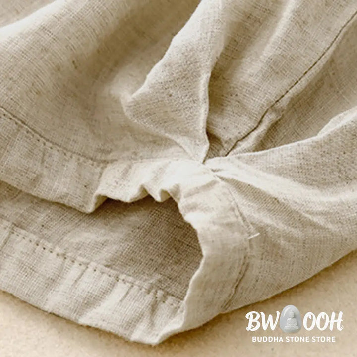 Buddha Stones Summer Elastic Waist Cotton Women’s Capri Cropped Harem Pants With Pockets - Women’s Harem Pants