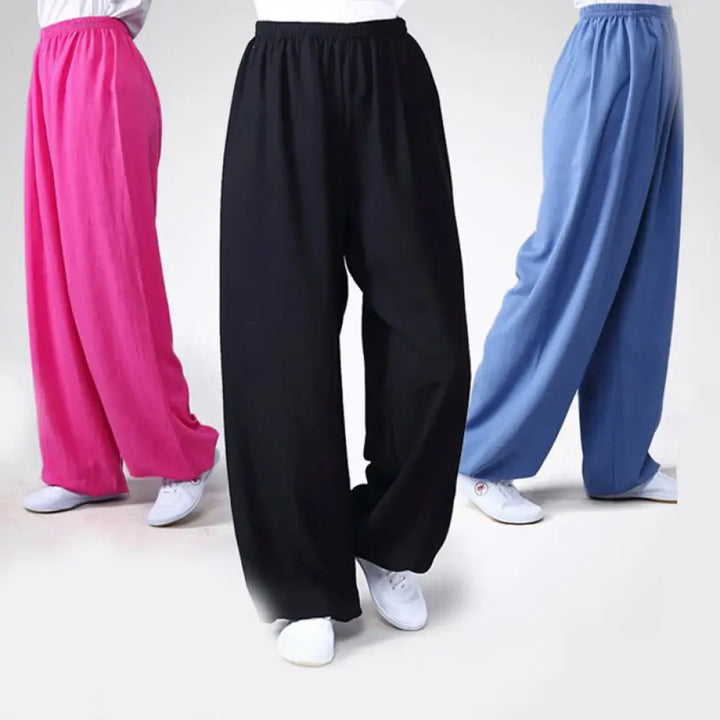 BWOOOH printed yoga pants - Summer Elastic Waist Tai Chi Qigong Prac