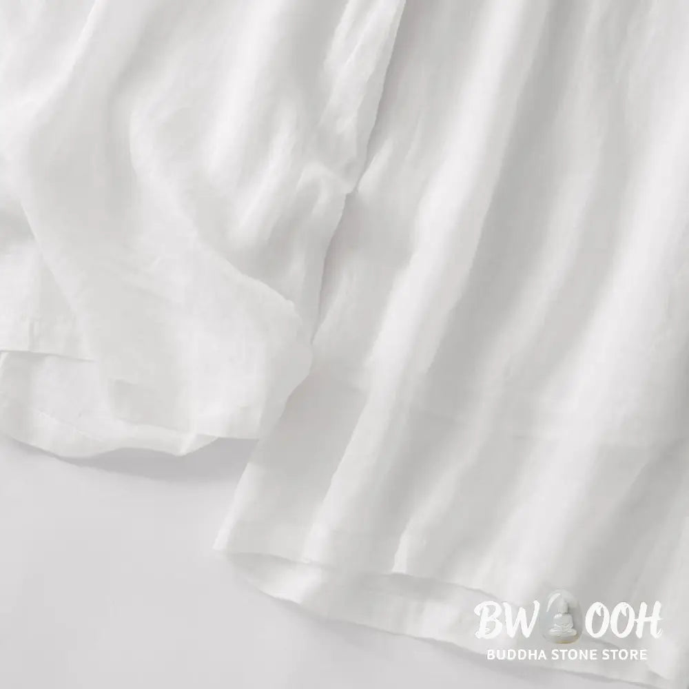 BWOOOH printed wide-leg yoga pants - Summer Embroidery Double Layer Cotton Li