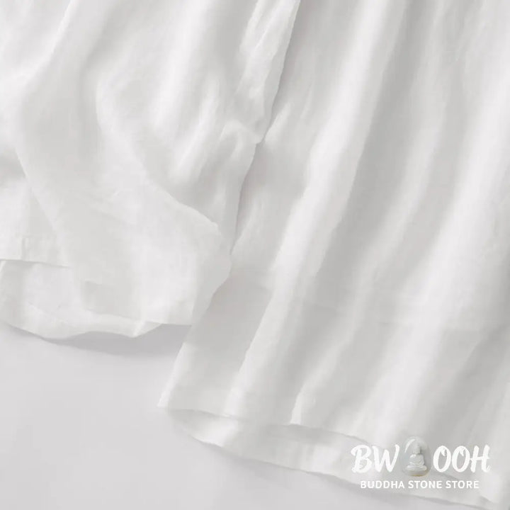 BWOOOH printed wide-leg yoga pants - Summer Embroidery Double Layer Cotton Li