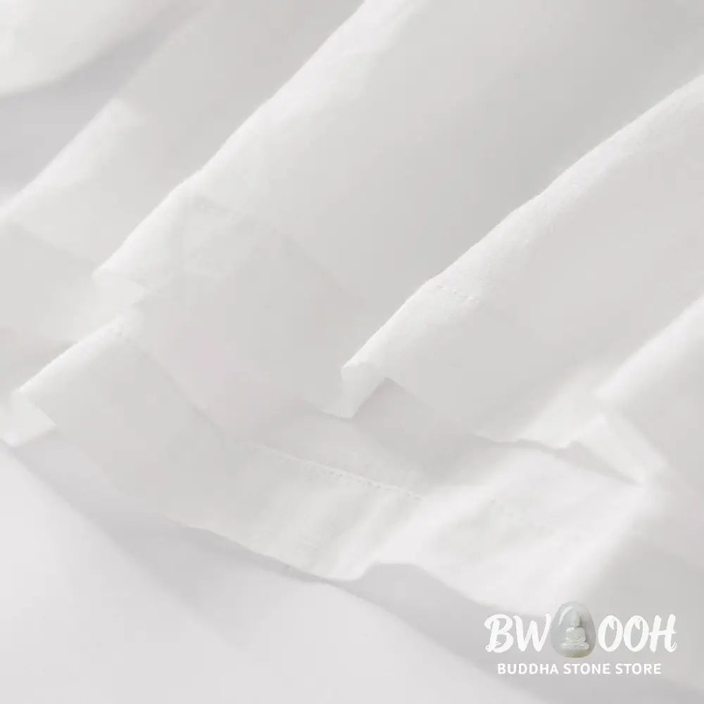 BWOOOH printed wide-leg yoga pants - Summer Embroidery Double Layer Cotton Li