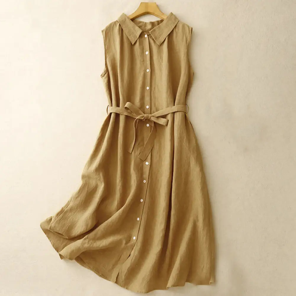 BWOOOH Summer Plain Lace-up Button Front Design Lapel Sle