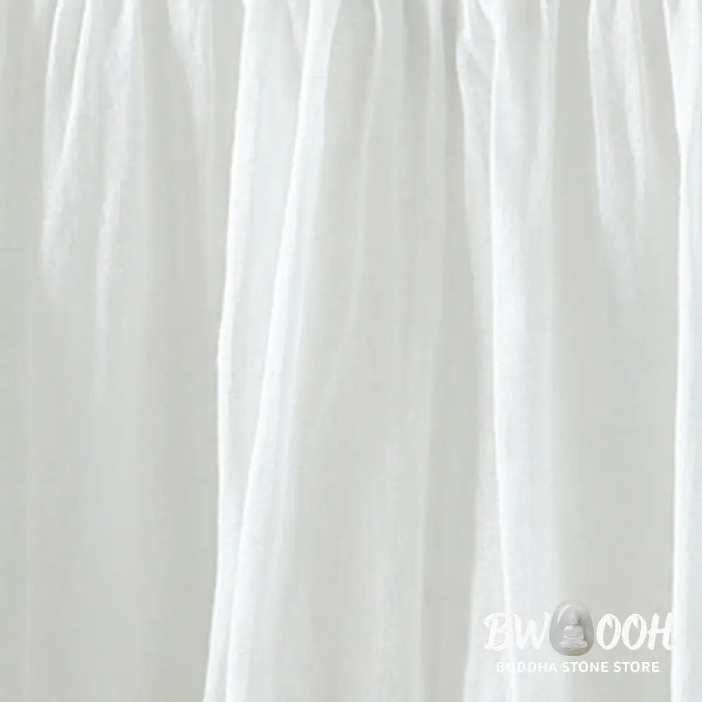 Buddha Stones Summer Retro Pure Color Tassel Design Women’s Skirt With Pockets - Skirt