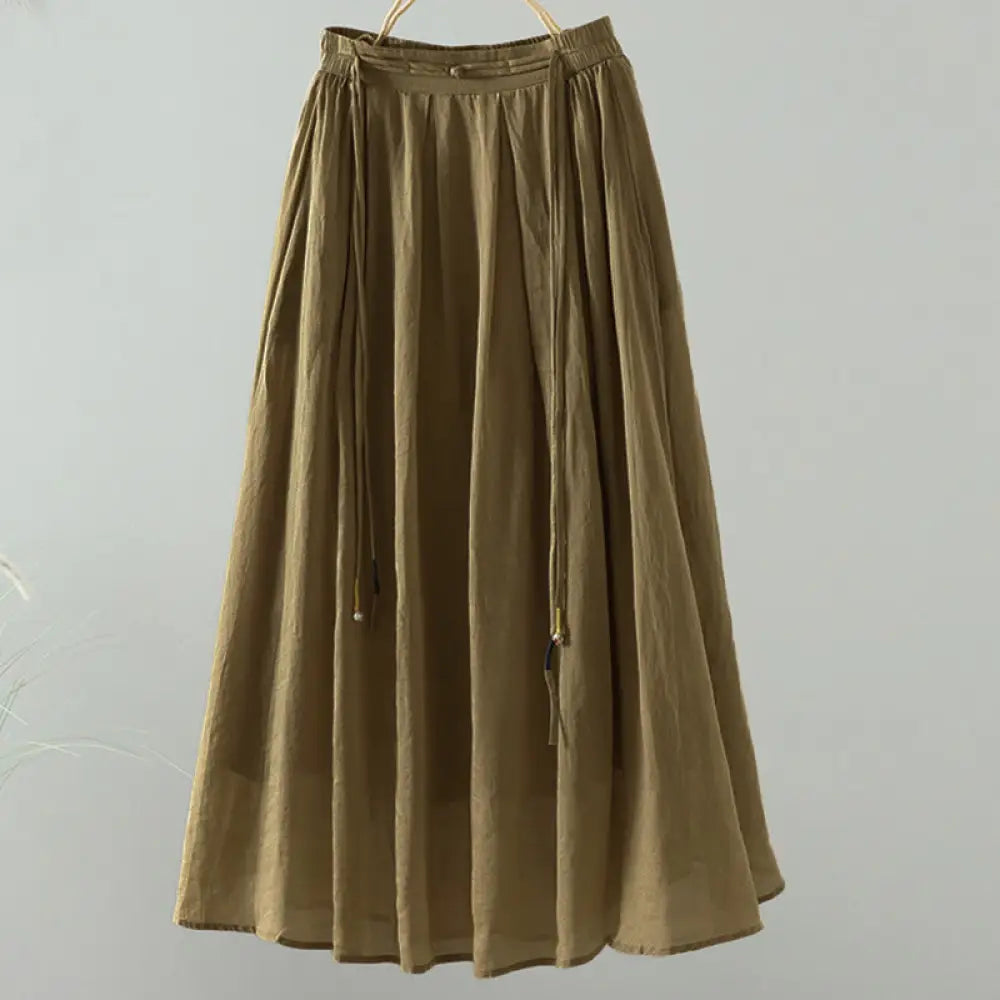 BWOOOH Summer Retro Pure Color Tassel Design Women&