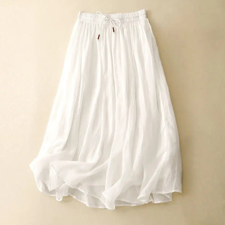 BWOOOH Summer Solid Color Elastic Waist Drawstring Women&