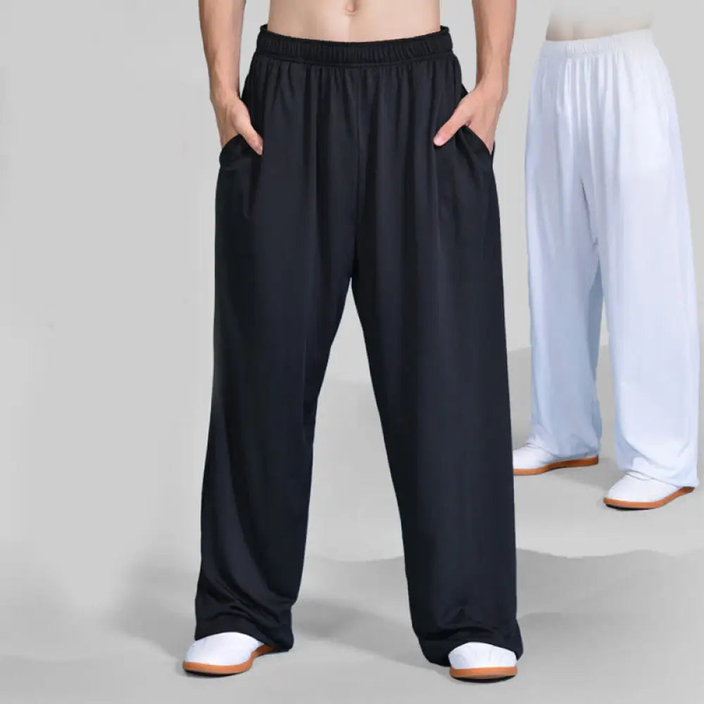 BWOOOH printed yoga pants - Summer Unisex Elastic Waist Tai Chi Qigo